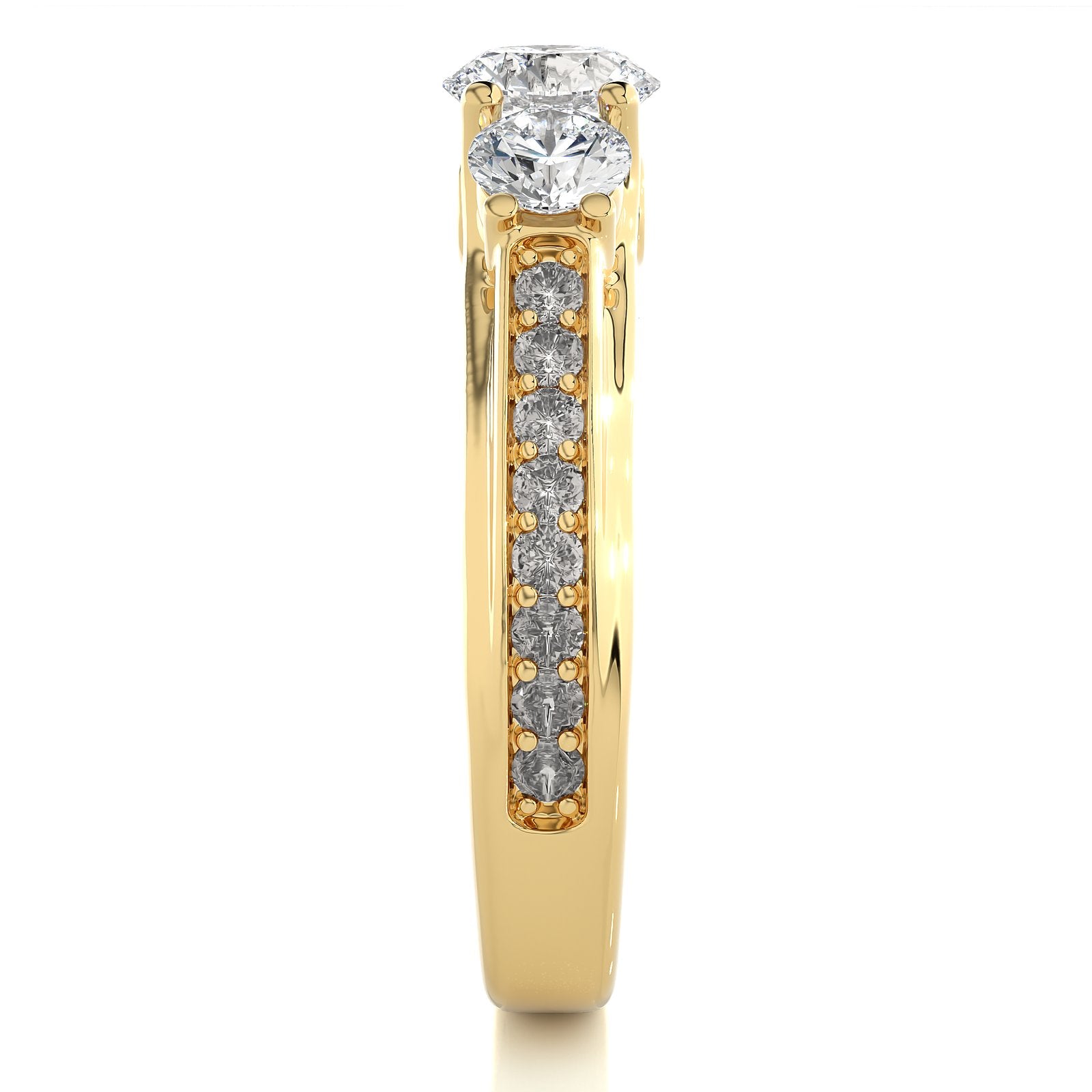 Solitaire Ring R3_RD_144 - YG