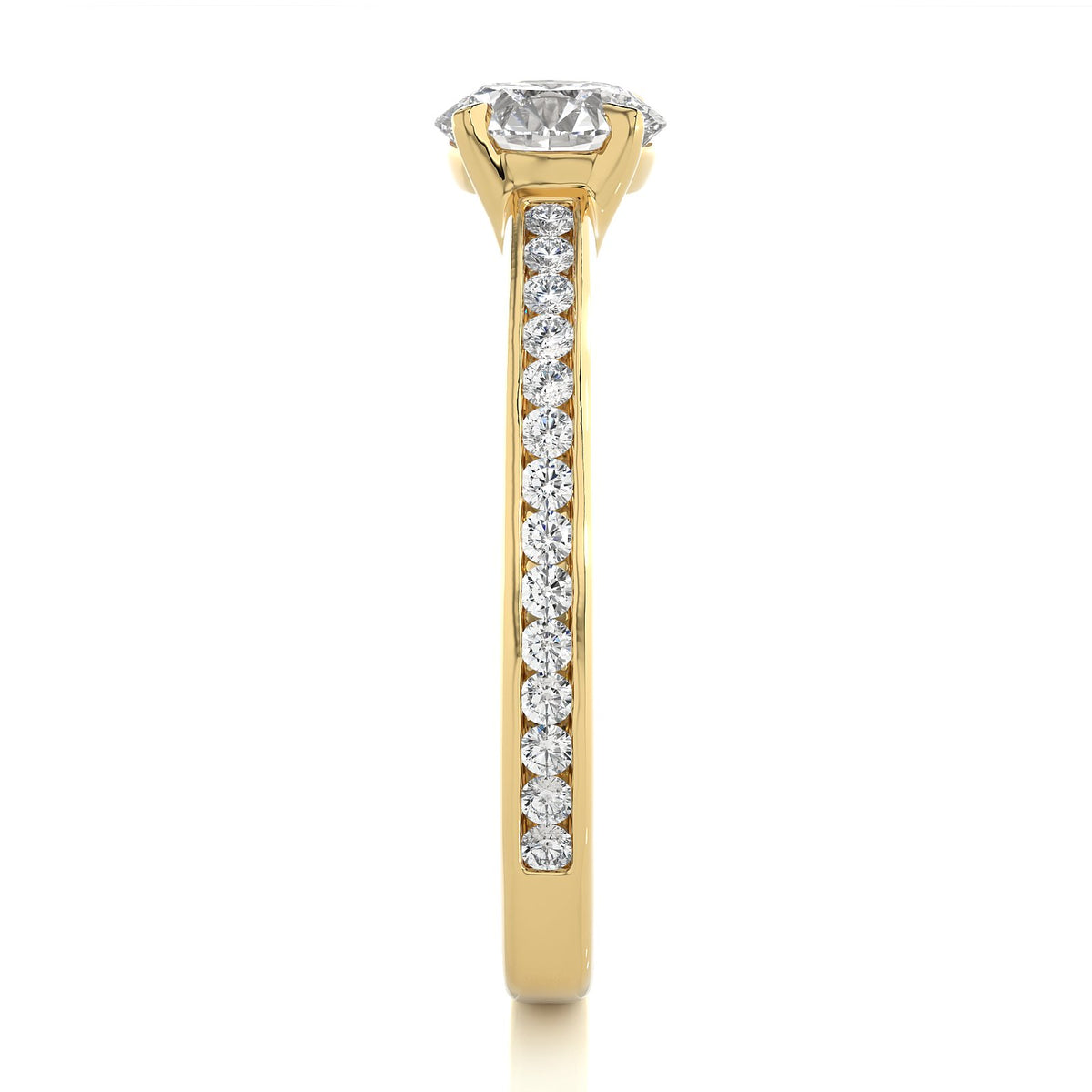 Solitaire Ring RC_CU_171 - YG