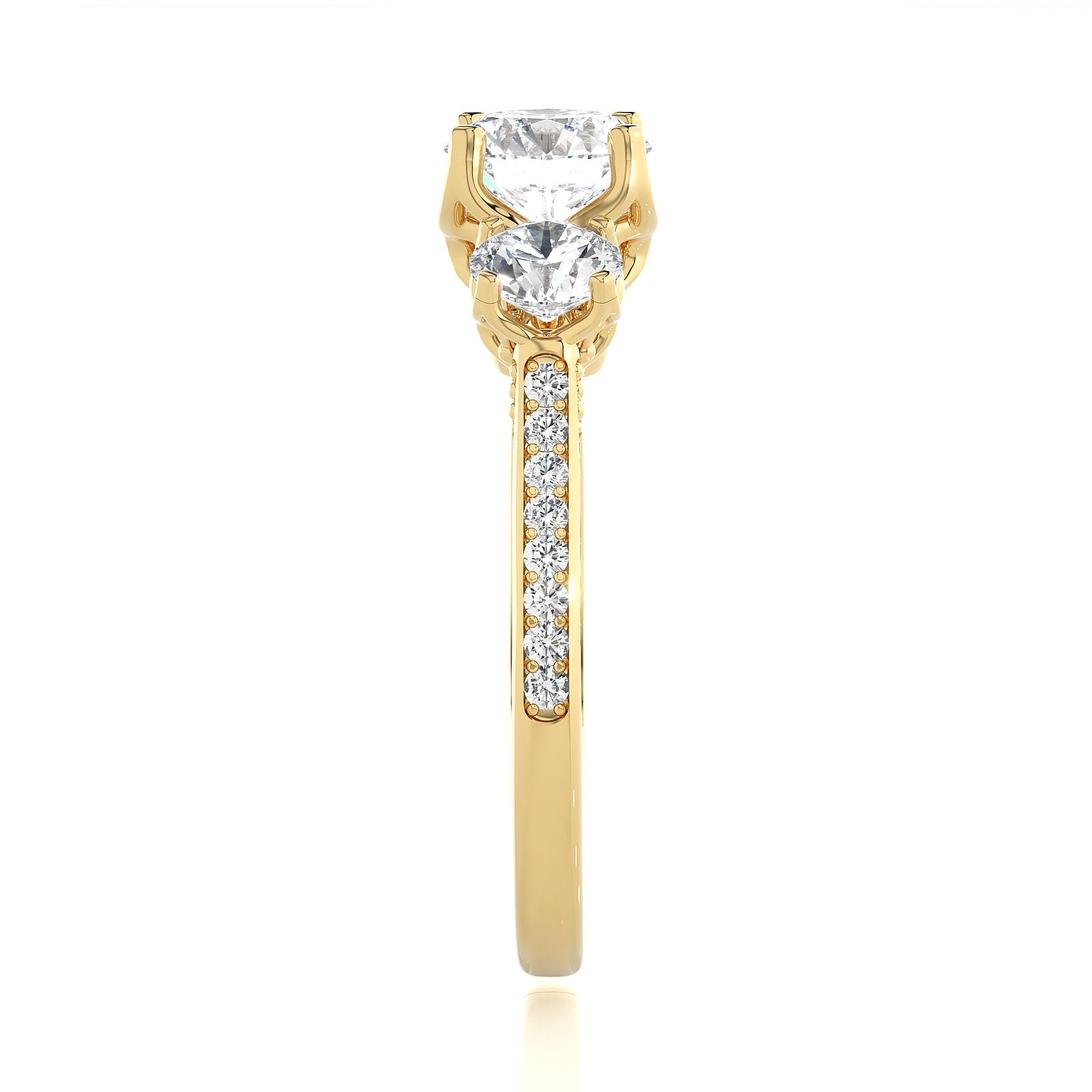 Solitaire Ring R3_RD_114 - YG