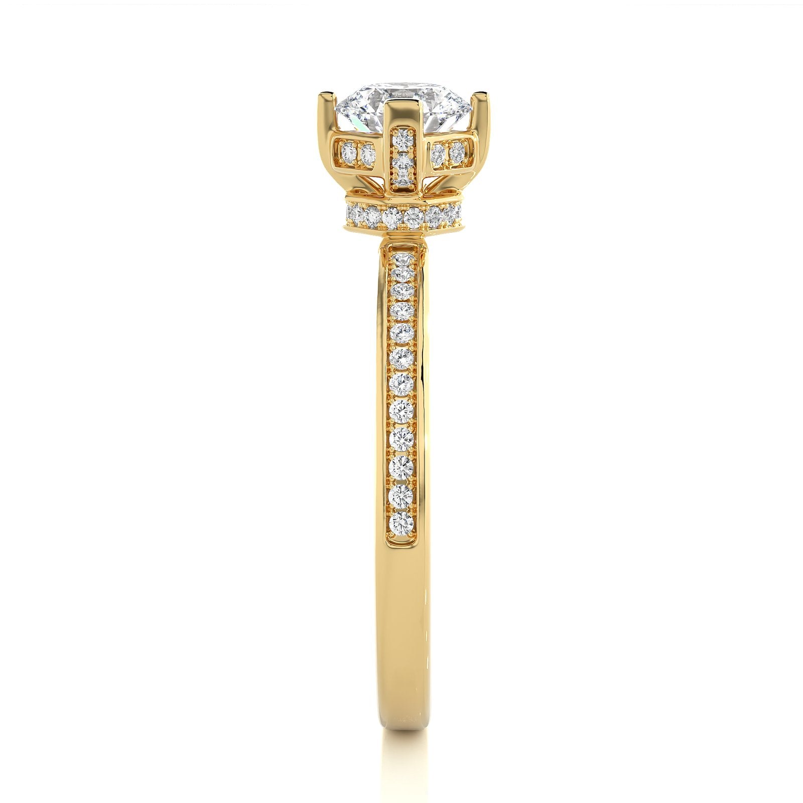Solitaire Ring RC_RD_232 - YG