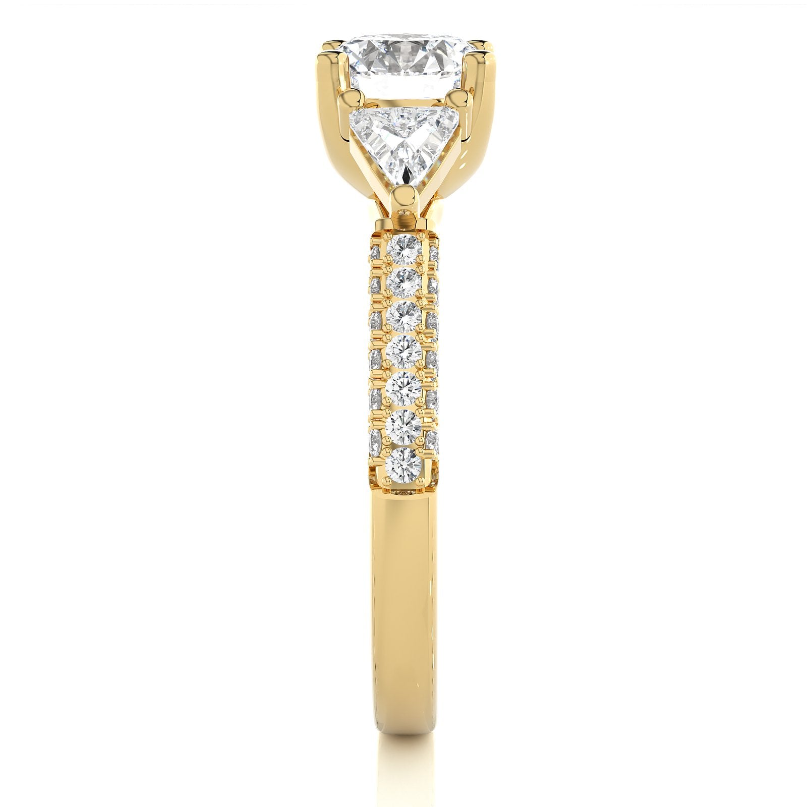 Solitaire Ring R3_RD_101 - YG