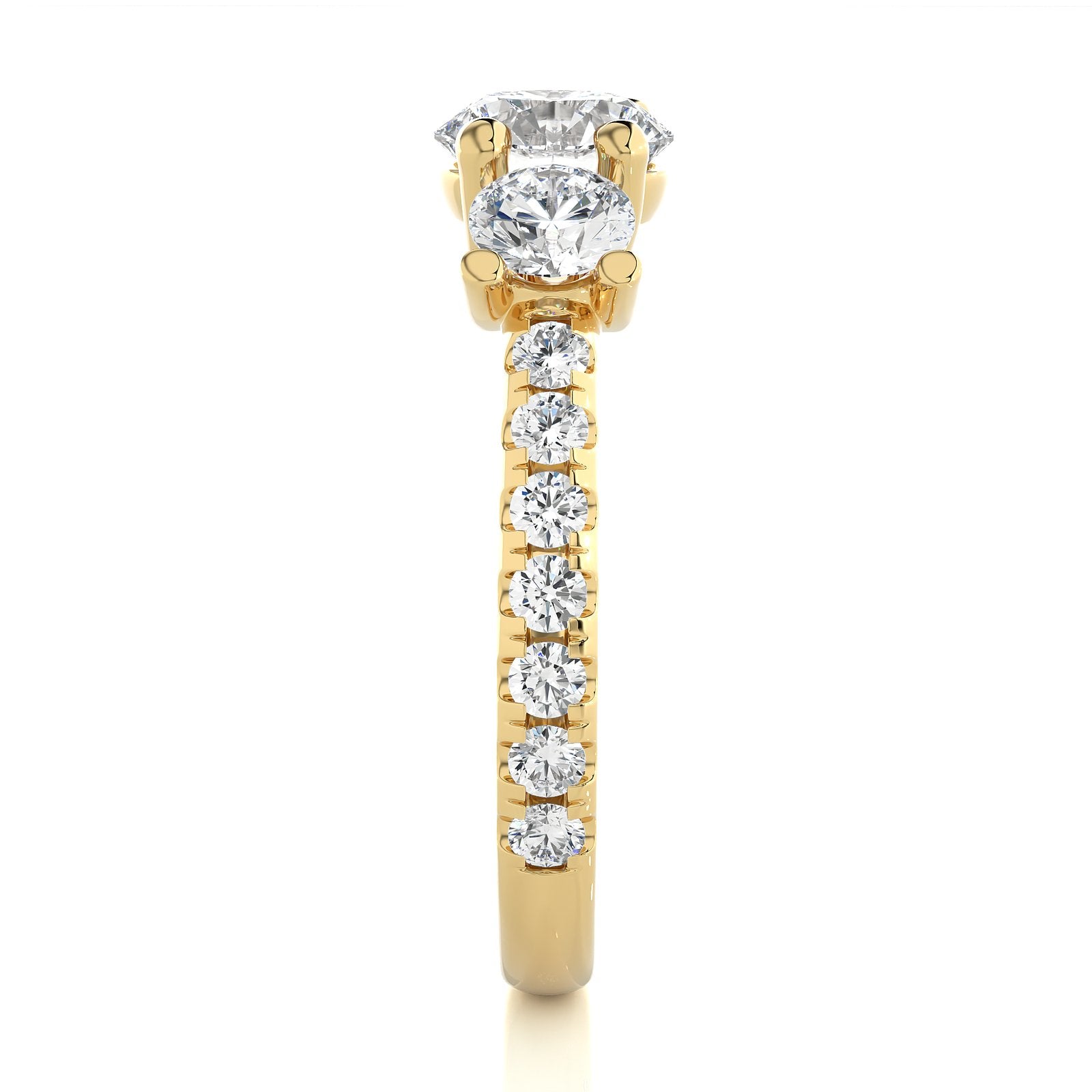 Solitaire Ring R3_RD_121 - YG