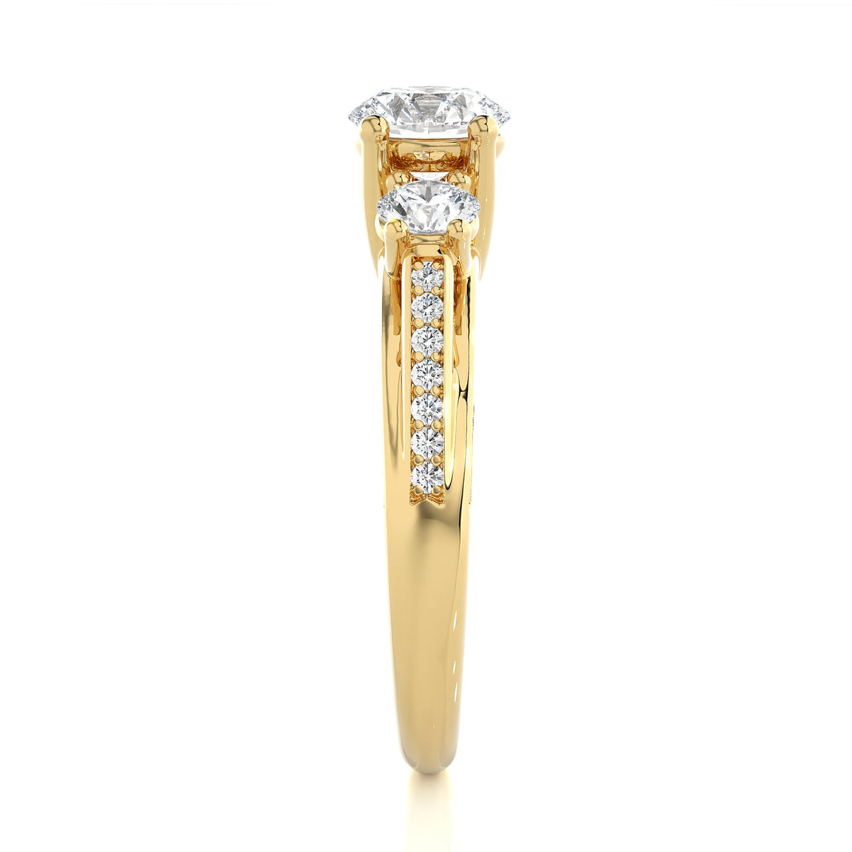 Solitaire Ring R3_RD_139 - YG