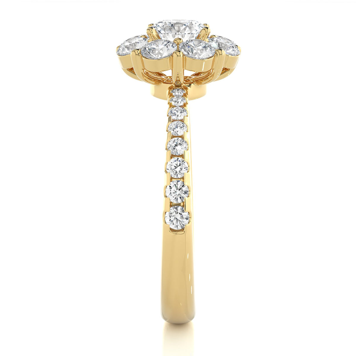 Solitaire Ring RH_RD_228 - YG